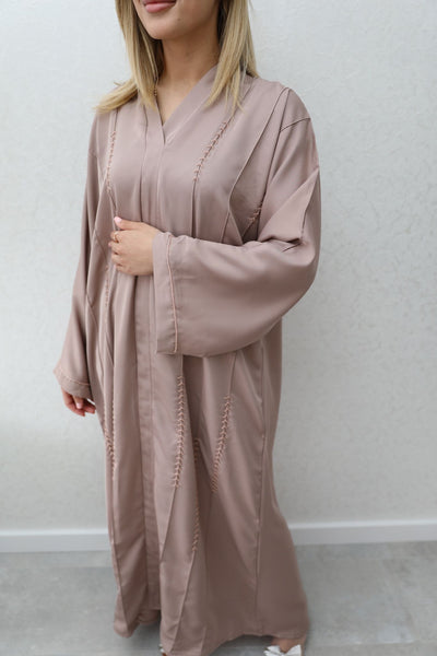 Taupe Elegance Abaya Amore